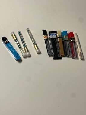 Vintage Pentel Japan Mechanical Pencil Lead‎ Refill Lot Sheaffer Eraser Drafting